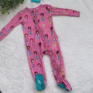 NWT Posh Peanut Mermaid Footie 9-12M Mermaids Pink